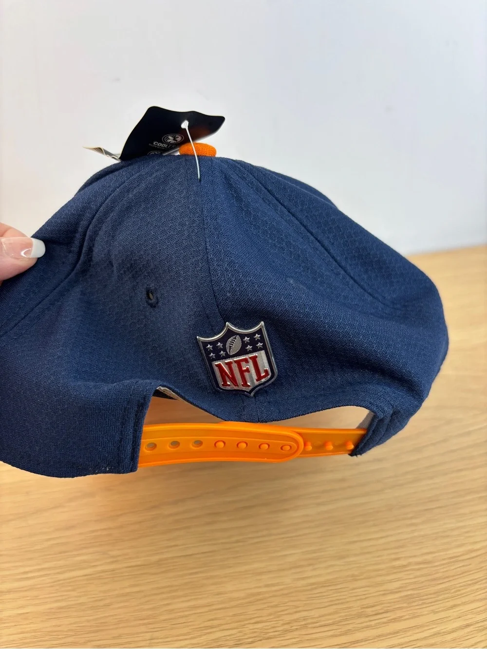 New Era Navy Orange Denver Broncos 2017 Sideline Official 9FIFTY Snapback Hat